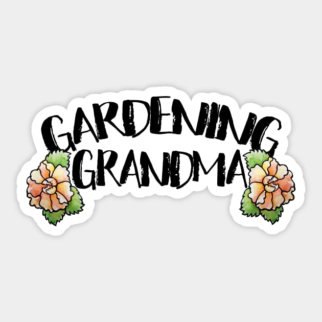 Gardening Grandma Sticker by bubbsnugg